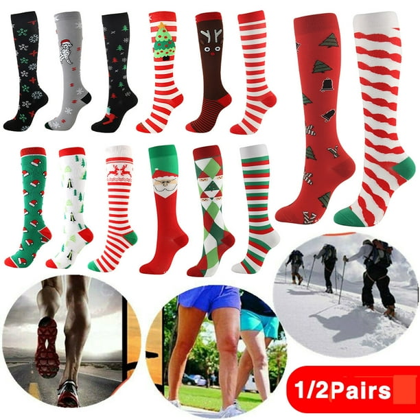 Pregnancy Travel Medical Athletic 6 Pairs Compression Socks for Men /& Women,15-20mmHg is Best for Running